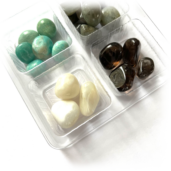 BE STILL AND KNOW --- Rox Box - healing crystal set - Crystal Grids