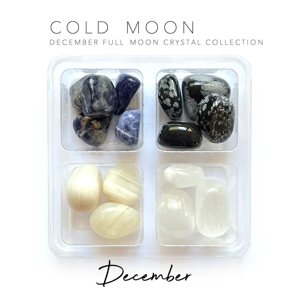 DECEMBER FULL MOON - COLD MOON - Rox Box - crystal set