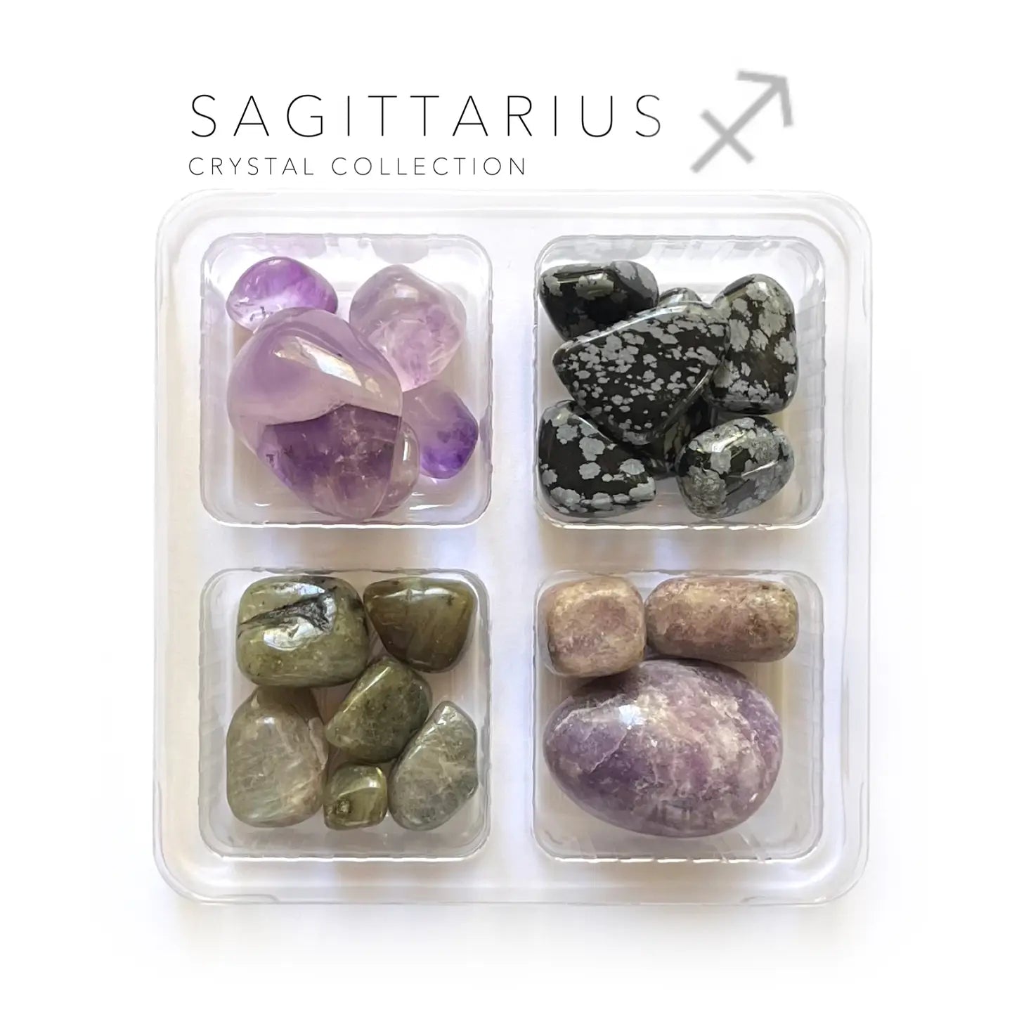 Sagittarius Zodiac - jumbo -  Nov 22 - Dec 21 - Crystals and Stones gift set