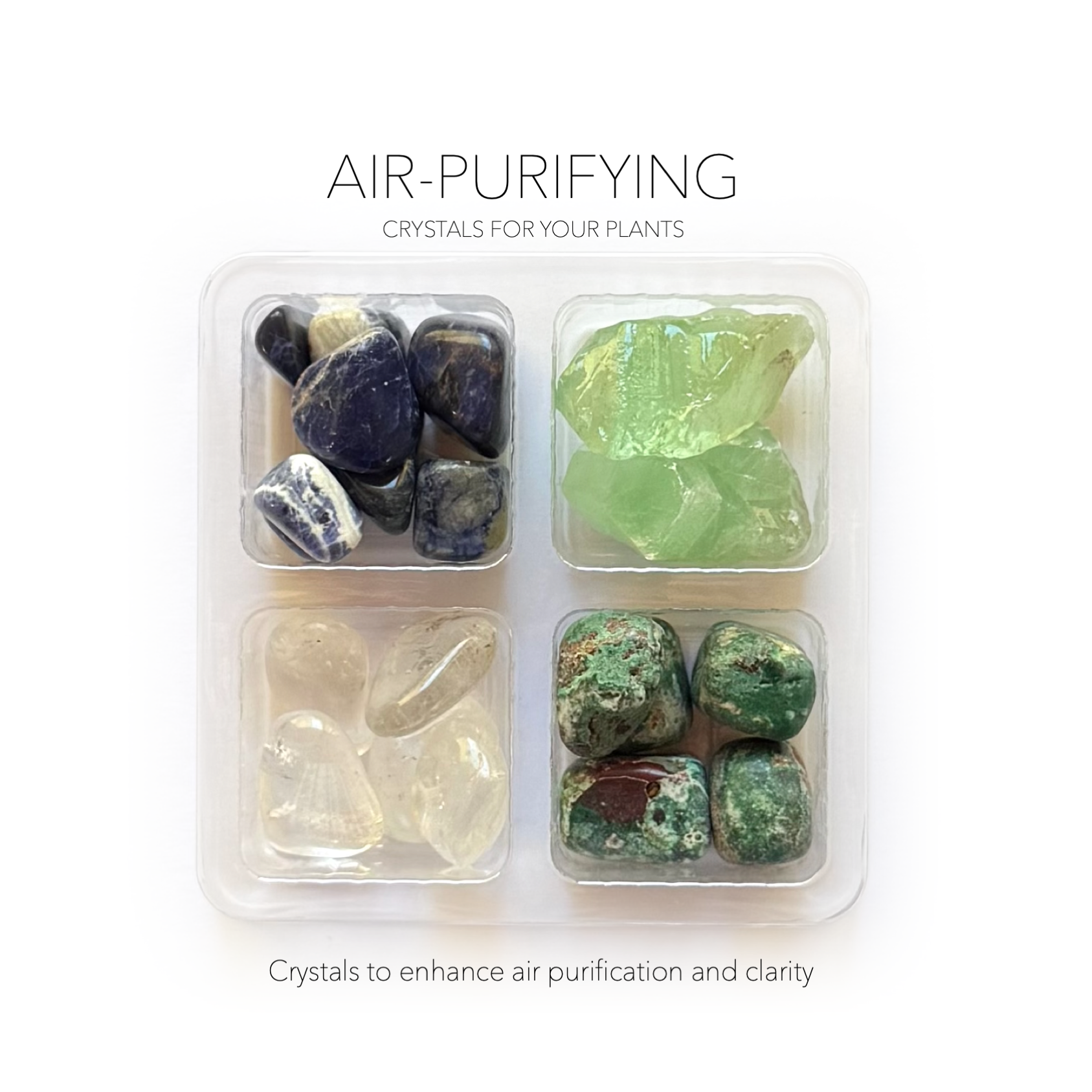 AIR-PURIFYING - Crystals for Plants Rox Box - Crystal Grids