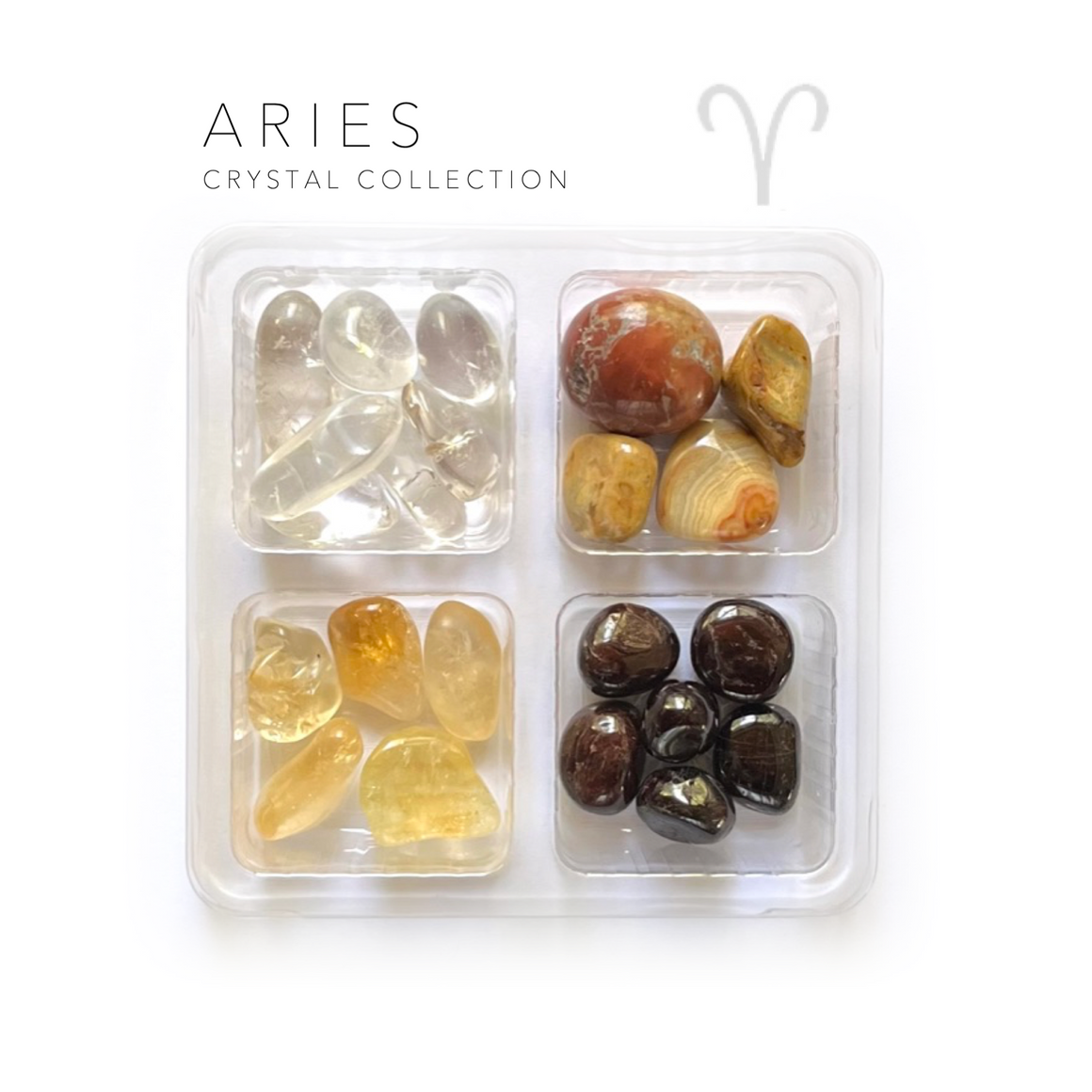 Aries Zodiac Rox Box - March 20 - April 19-  jumbo 4 pack- crystals and stone gift