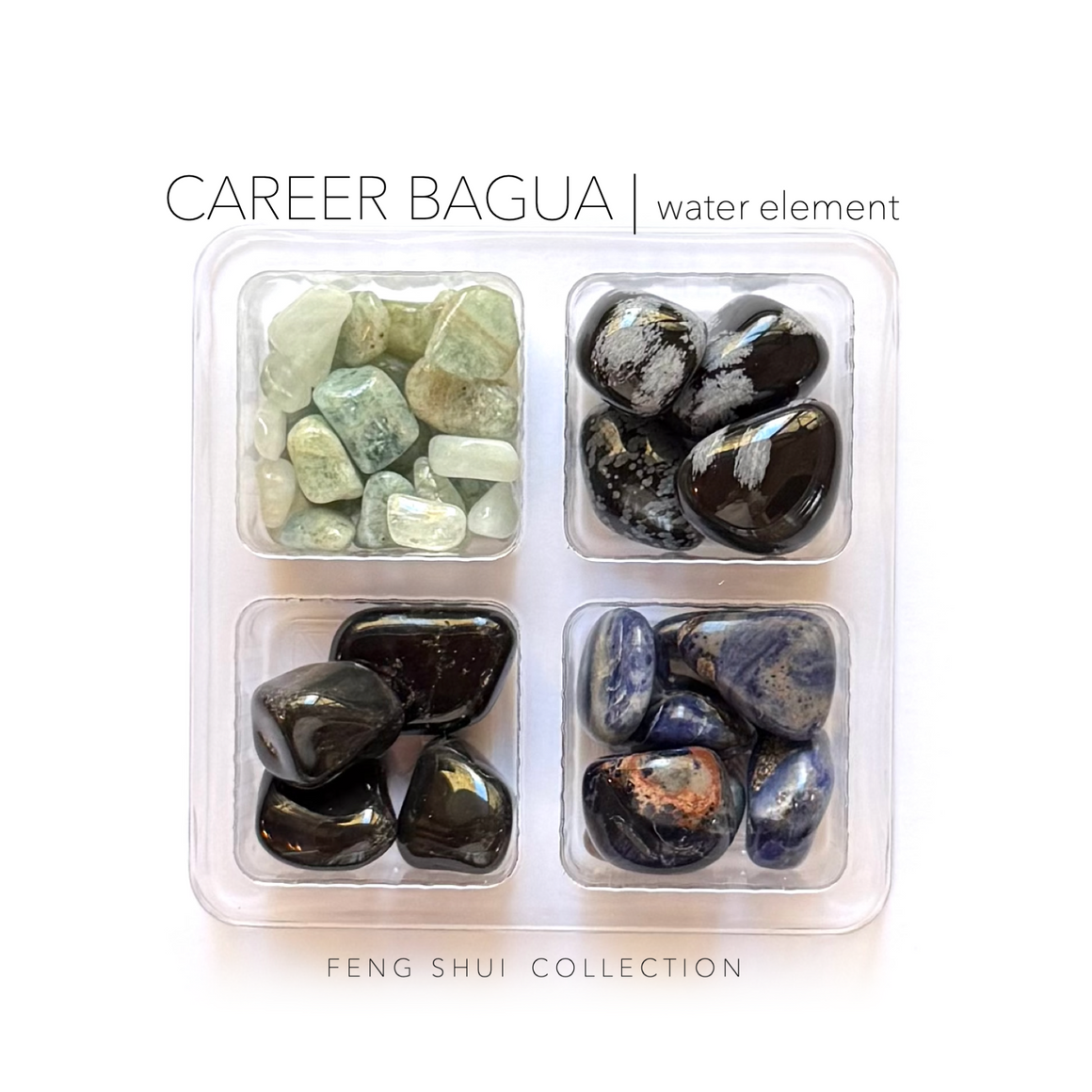 CAREER BAGUA - Feng Shui Crystal Cures Collection - Rox Box - gemstone crystal set