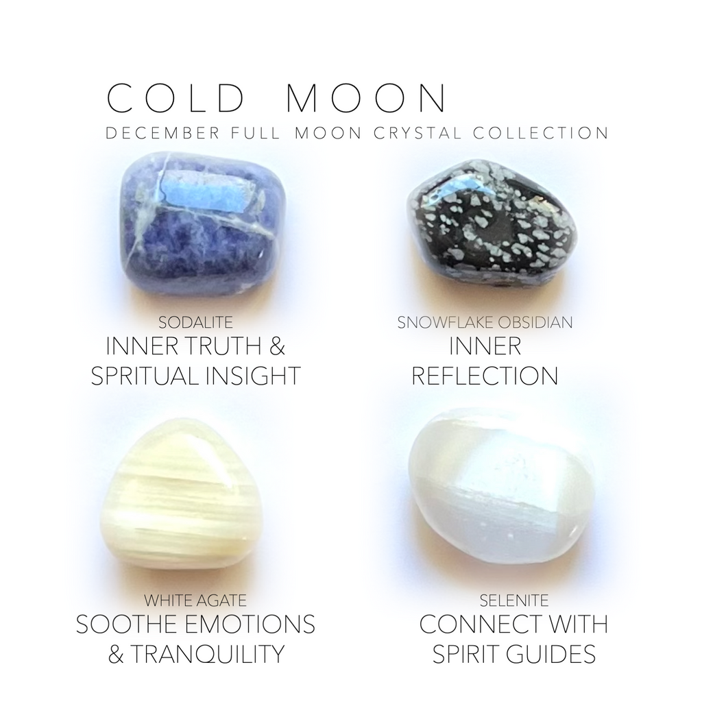 DECEMBER FULL MOON - COLD MOON - Rox Box - crystal set