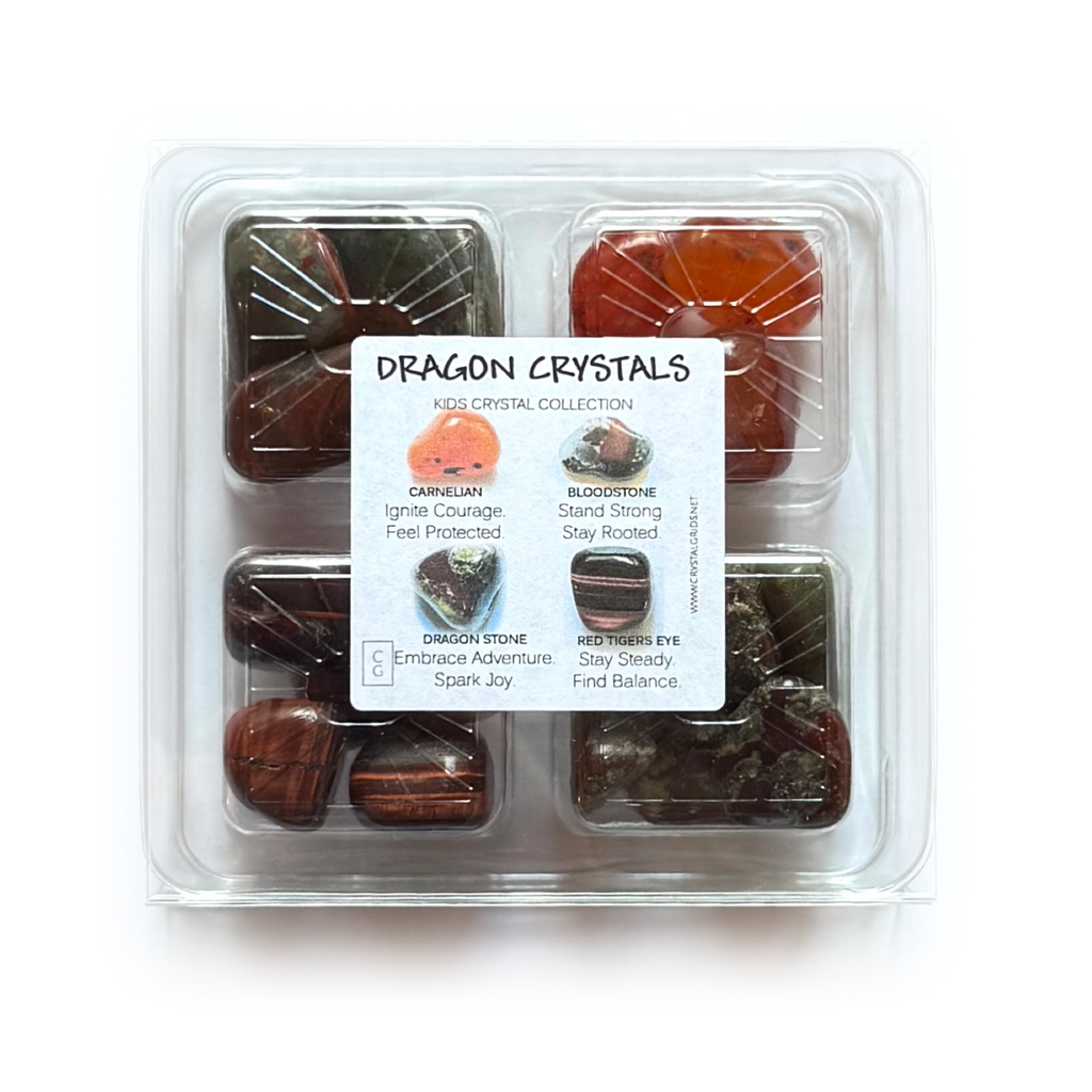 DRAGON CRYSTALS - Kids Crystal Sets - Rox Box - rock collection