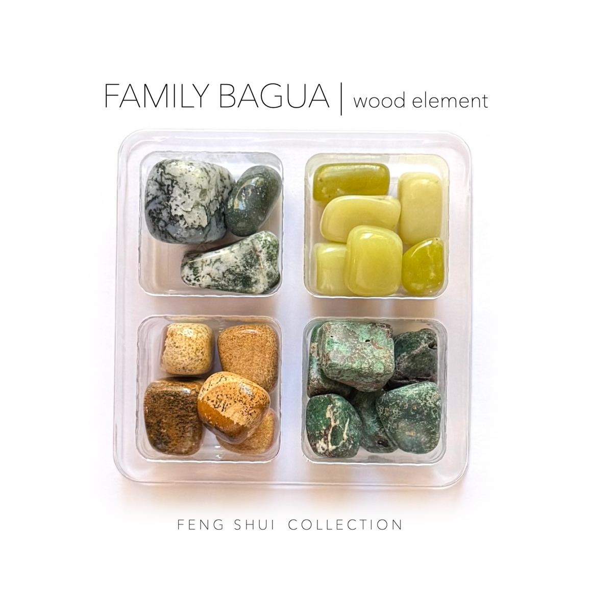 FAMILY BAGUA - Feng Shui Crystal Cures Collection - Rox Box - gemstone crystal set