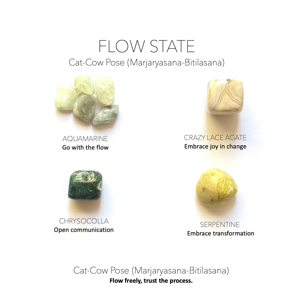 FLOW STATE - Cat-Cow Pose (Marjaryasana-Bitilasana) - Yoga Crystals Rox Box Collection