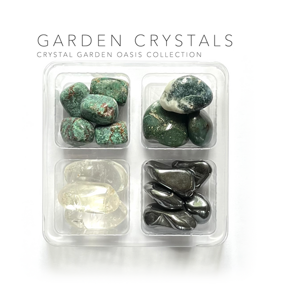 GARDEN CRYSTALS COLLECTION ---  Rox Box - healing crystal set