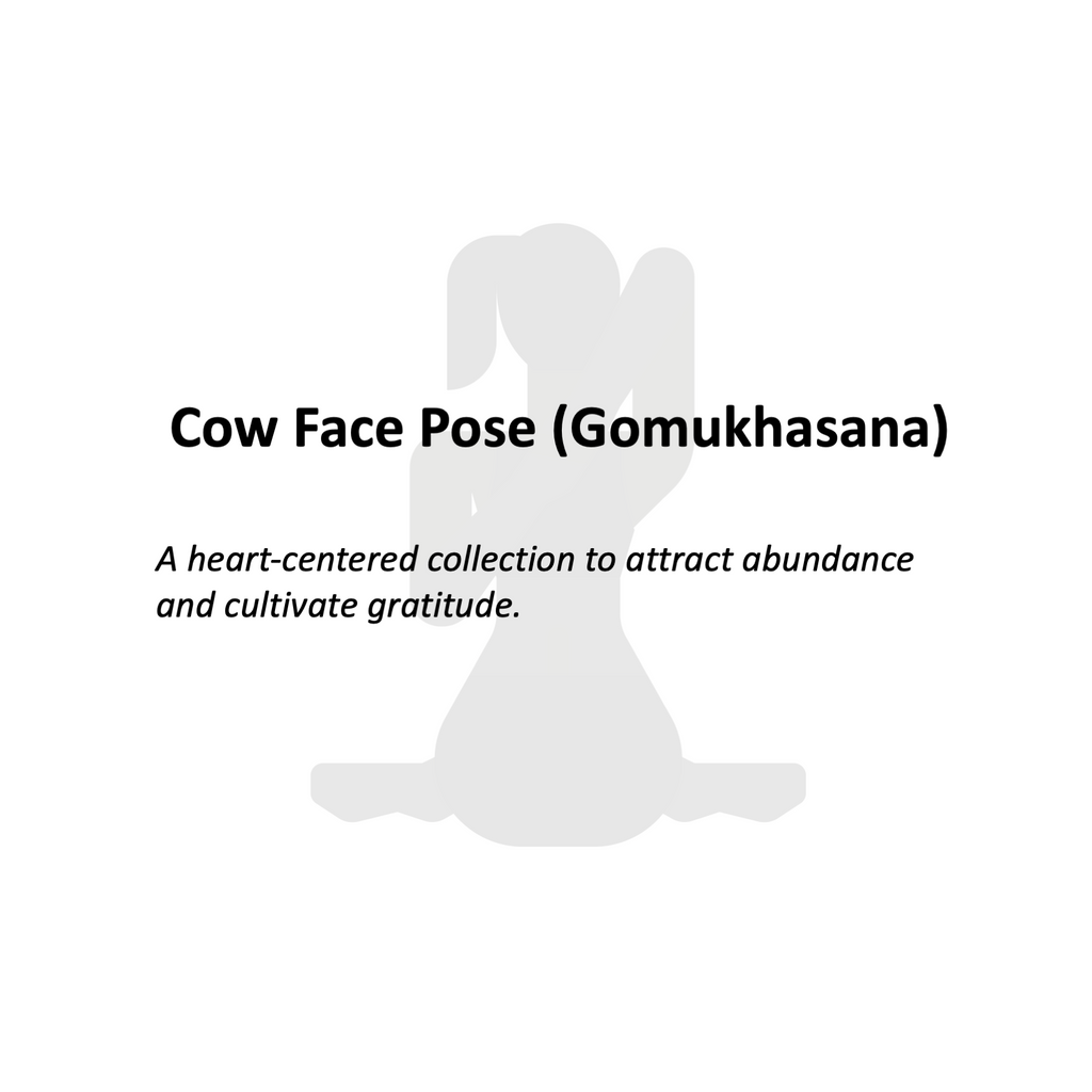 GRATITUDE + ABUNDANCE - Cow Face Pose (Gomukhasana) - Yoga Crystals Rox Box Collection