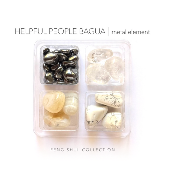 HELPFUL PEOPLE BAGUA - Feng Shui  Collection - Rox Box - gemstone crystal set