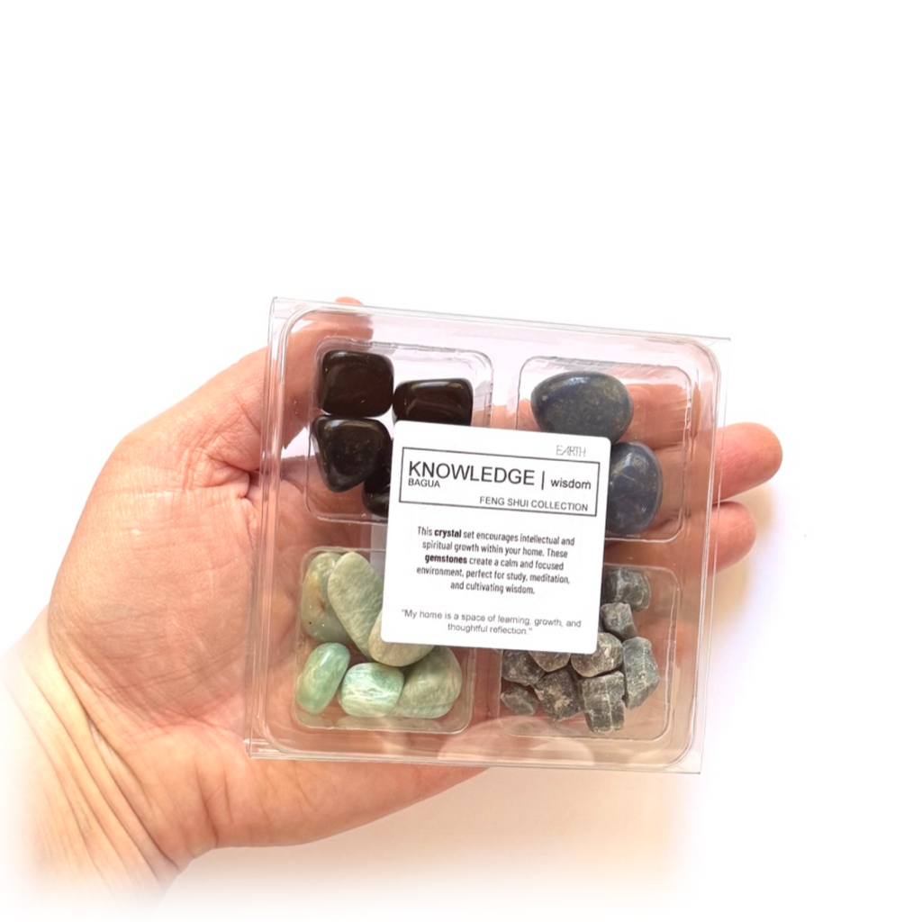 KNOWLEDGE BAGUA - Feng Shui Crystal Cures Collection - Rox Box - gemstone crystal set