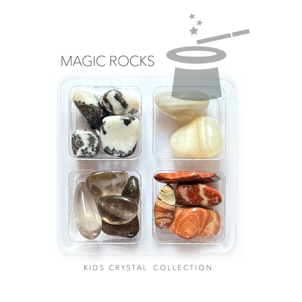 MAGIC ROCKS - Kids Crystal Sets - Rox Box - rock collection - Crystal Grids