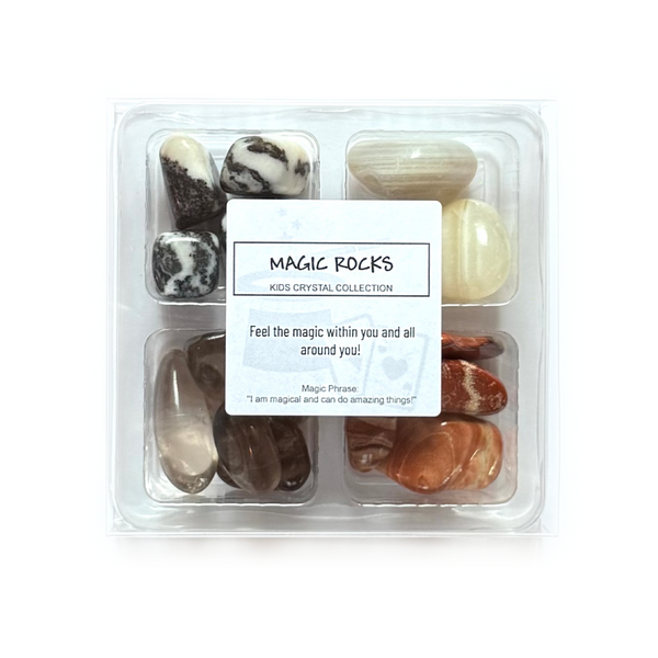 Magic Rocks Lds MAGIC ROCKS - Kids Crystal Sets - Rox Box - rock collection - Crystal Grids