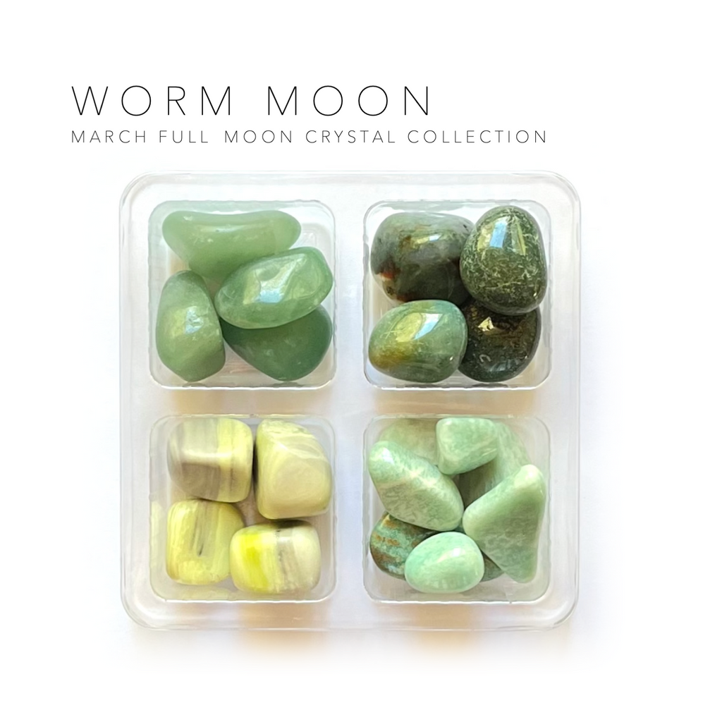 MARCH FULL MOON - WORM MOON - Rox Box - crystal set