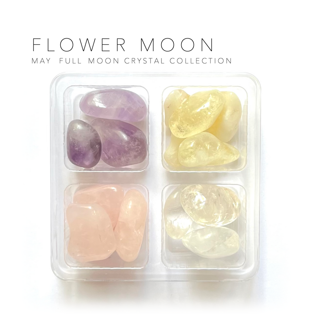 MAY FULL MOON - FLOWER MOON Rox Box - crystal set