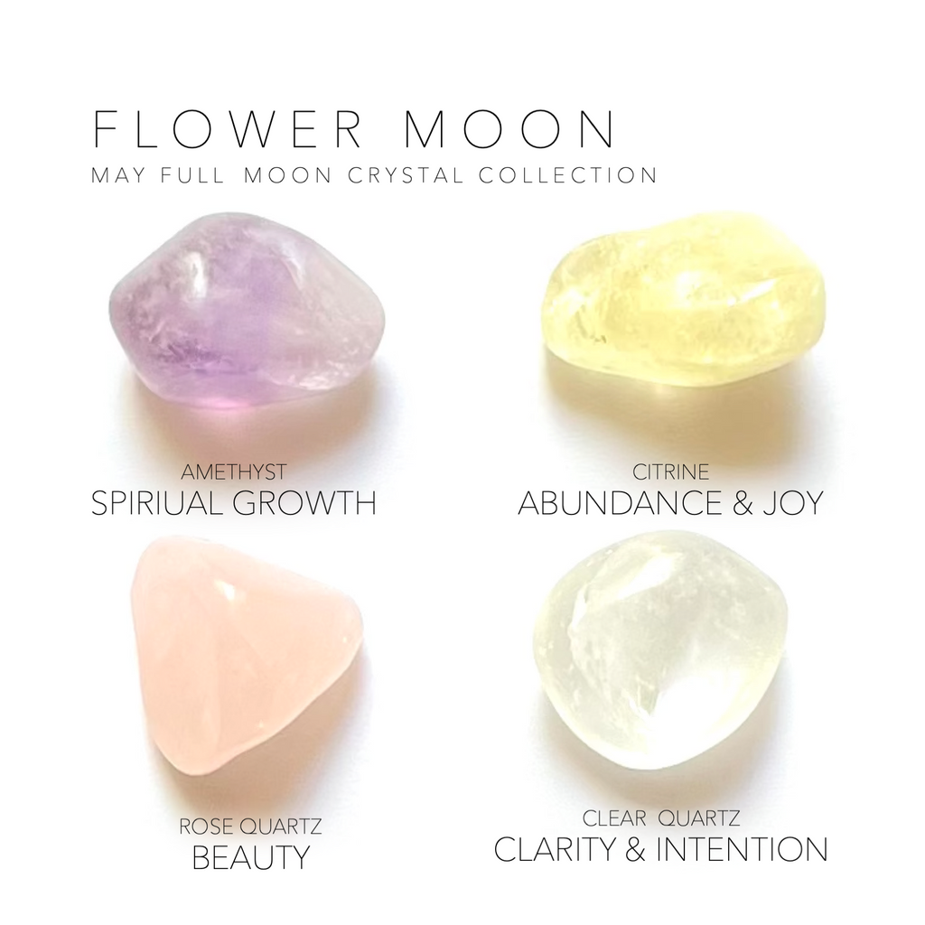 MAY FULL MOON - FLOWER MOON Rox Box - crystal set