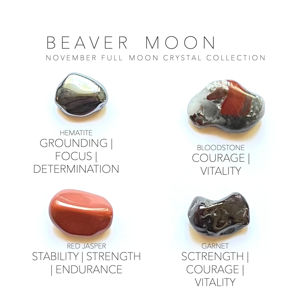 NOVEMBER FULL MOON - BEAVER MOON Rox Box - crystal set