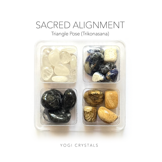 SACRED ALIGNMENT - Triangle Pose (Trikonasana) - Yoga Crystals Rox Box Collection