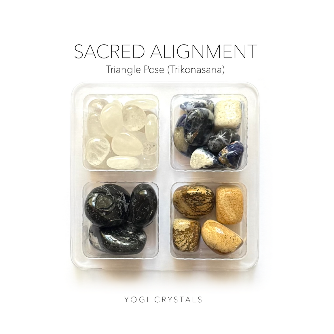 SACRED ALIGNMENT - Triangle Pose (Trikonasana) - Yoga Crystals Rox Box Collection