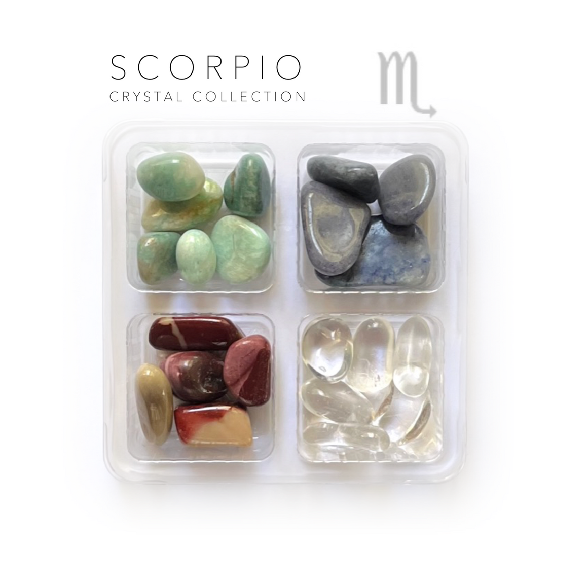 Scorpio Zodiac Rox Box - Oct 23 - Nov 21 - jumbo crystals and stones set