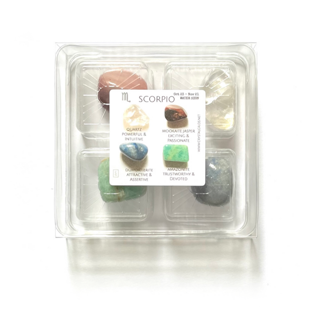 Scorpio Zodiac Rox Box - Oct 23 - Nov 21 - jumbo crystals and stones set