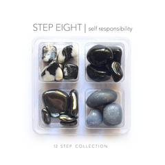 STEP 8 - sobriety stones - Rox Box - recovery crystal set