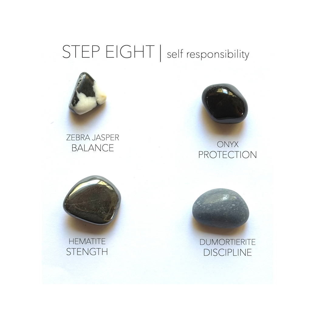 STEP 8 - sobriety stones - Rox Box - recovery crystal set