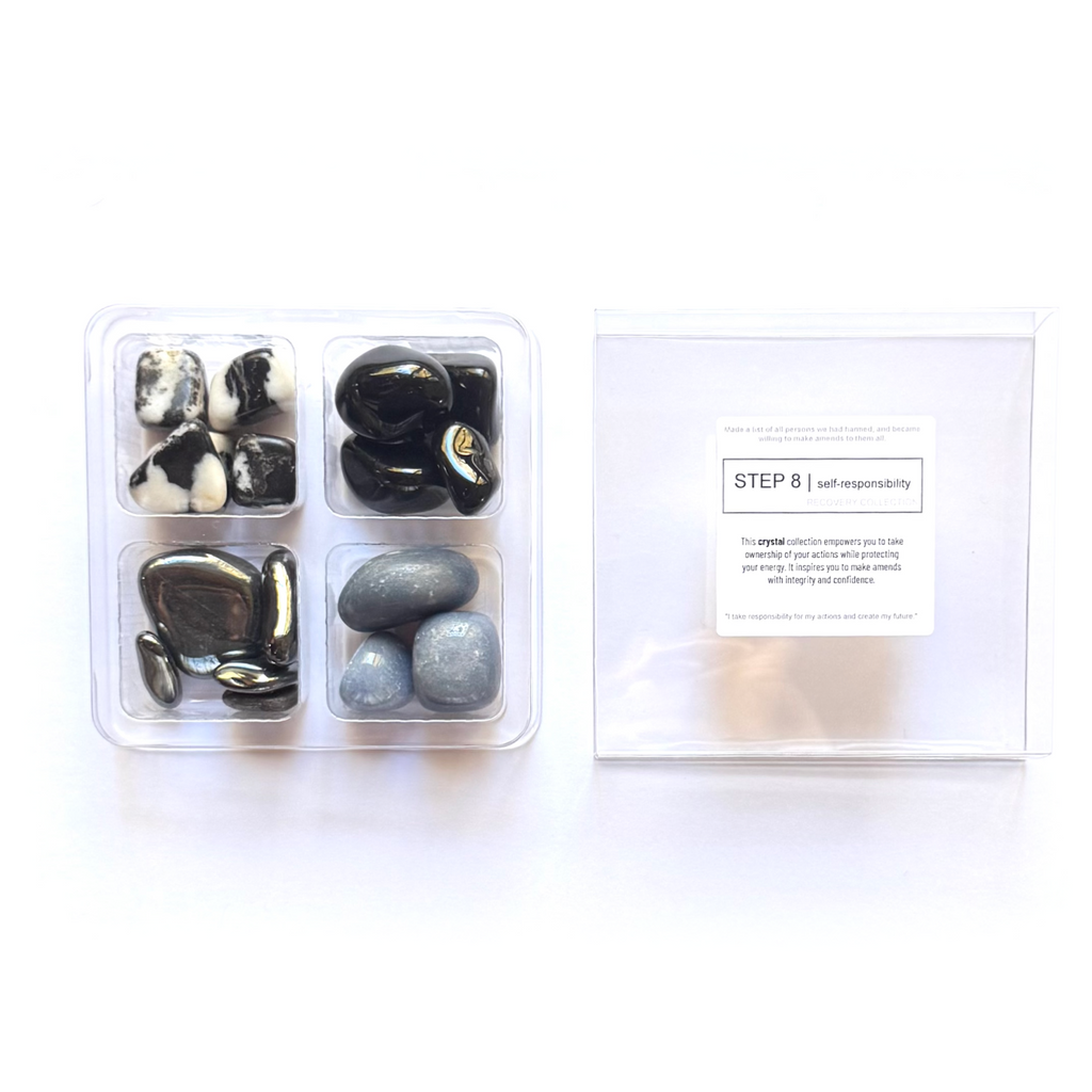 STEP 8 - sobriety stones - Rox Box - recovery crystal set