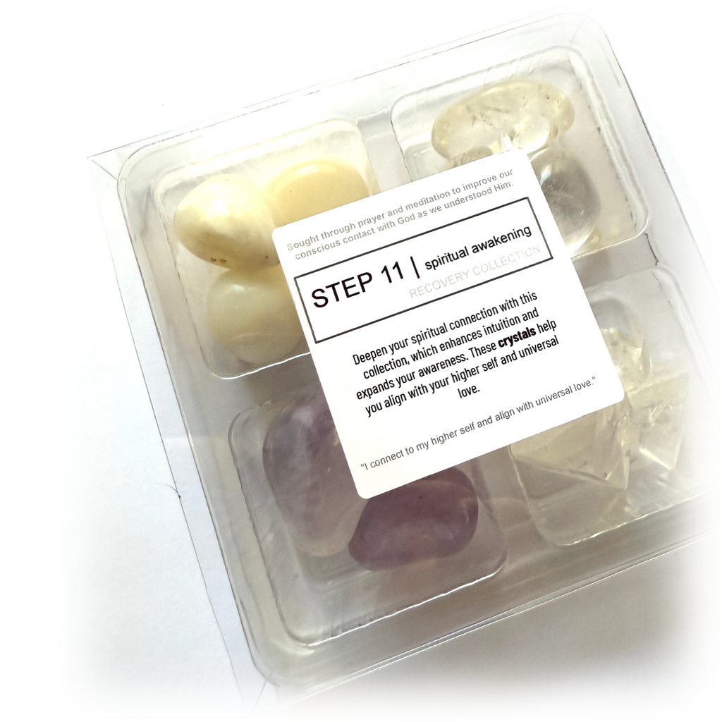 STEP 11 - sobriety stones - Rox Box - recovery crystal set