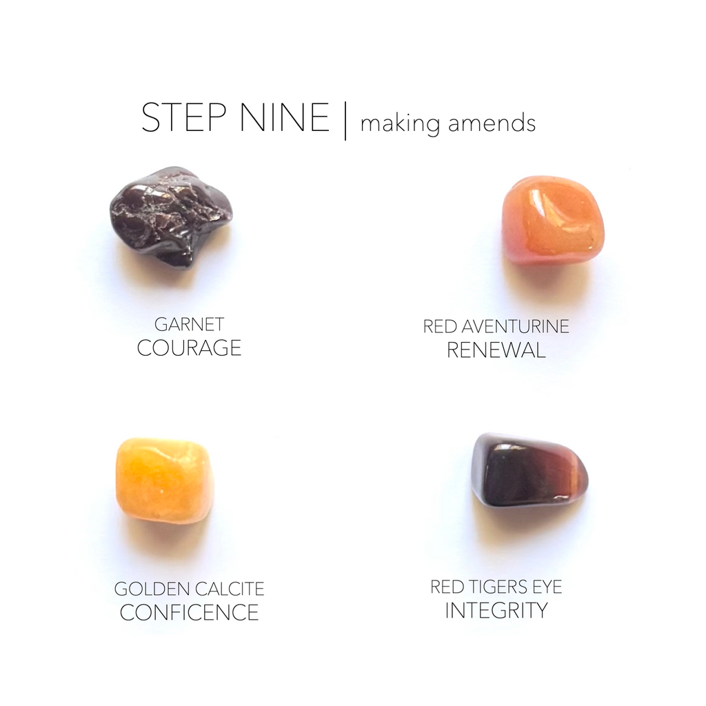 STEP 9 - sobriety stones - Rox Box - recovery crystal set