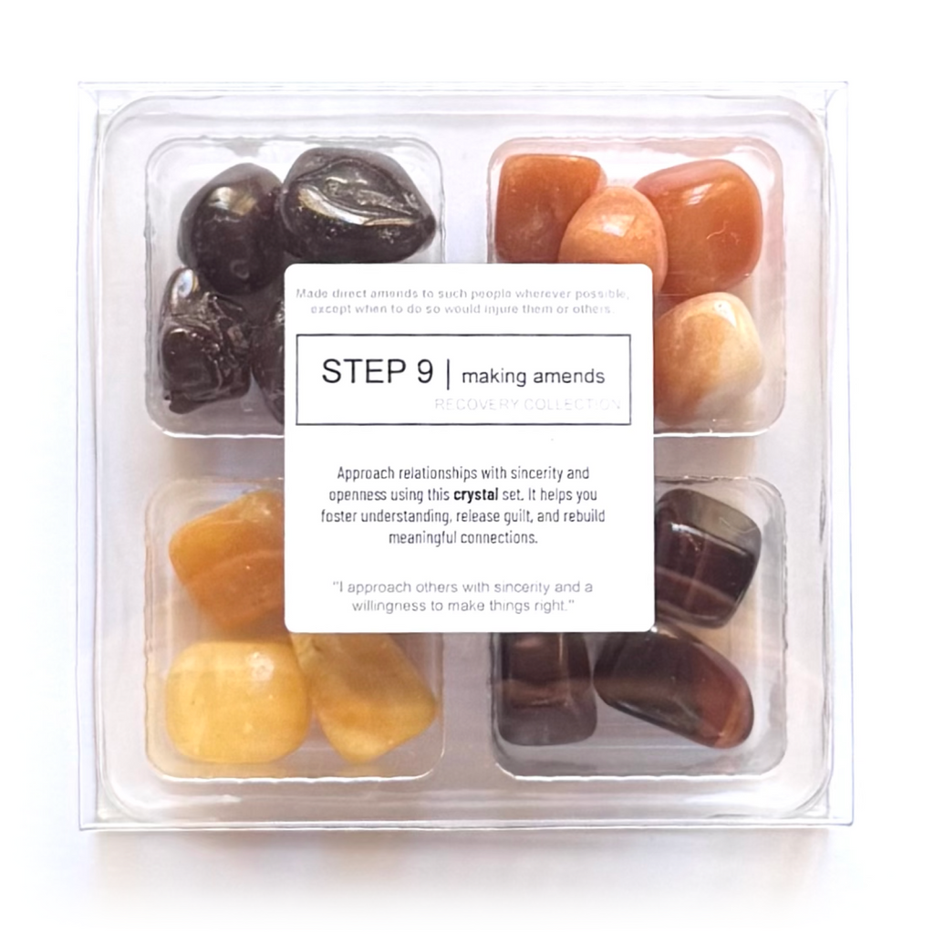 STEP 9 - sobriety stones - Rox Box - recovery crystal set