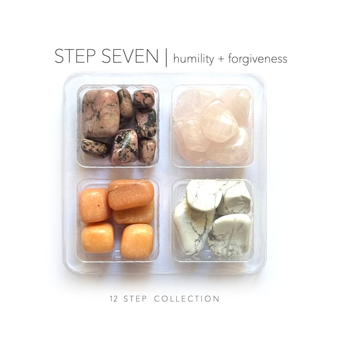 STEP 7 - sobriety stones - Rox Box - recovery crystal set