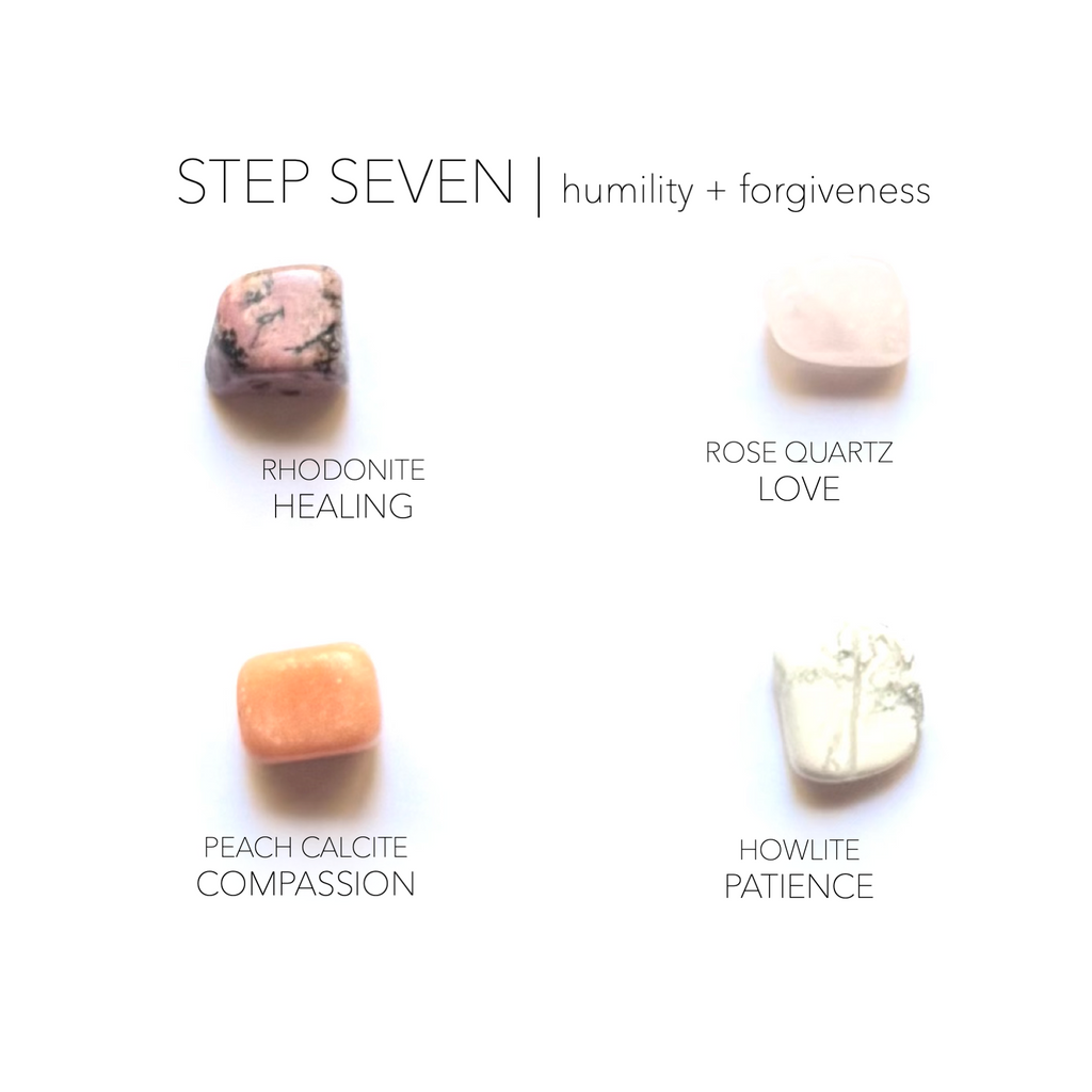 STEP 7 - sobriety stones - Rox Box - recovery crystal set