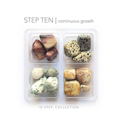 STEP 10 - sobriety stones - Rox Box - recovery crystal set