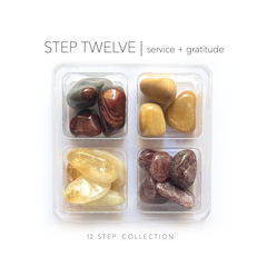 STEP 12 - sobriety stones - Rox Box - recovery crystal set