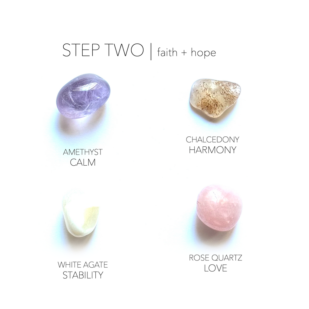 STEP 2 - sobriety stones - Rox Box - recovery crystal set