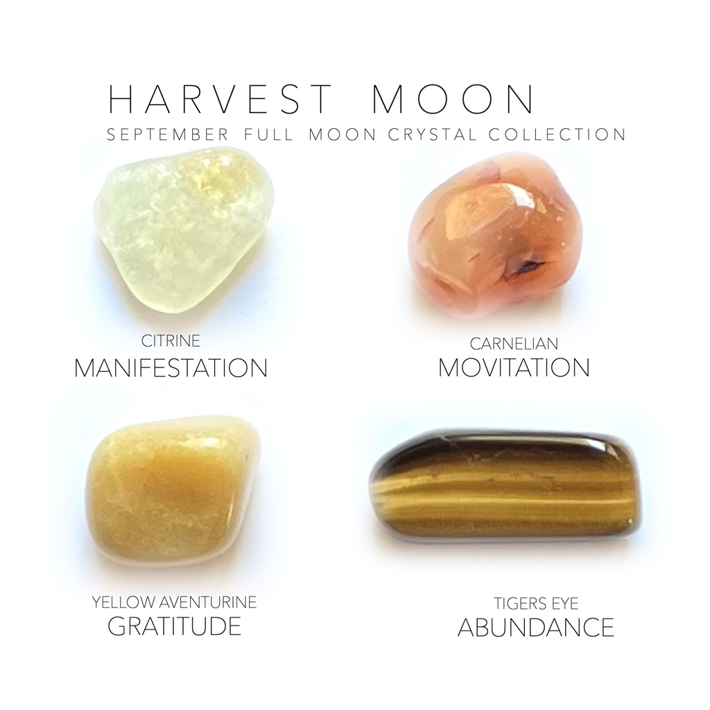 SEPTEMBER FULL MOON - HARVEST MOON Rox Box - crystal set