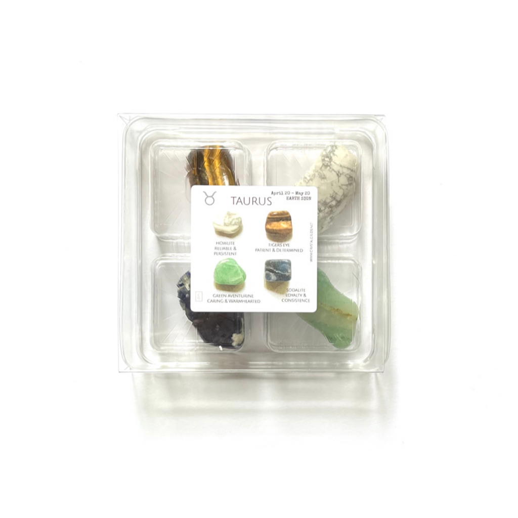 Taurus Zodiac Rox Box - April 20 - May 20-  jumbo Crystals and Stones gift set