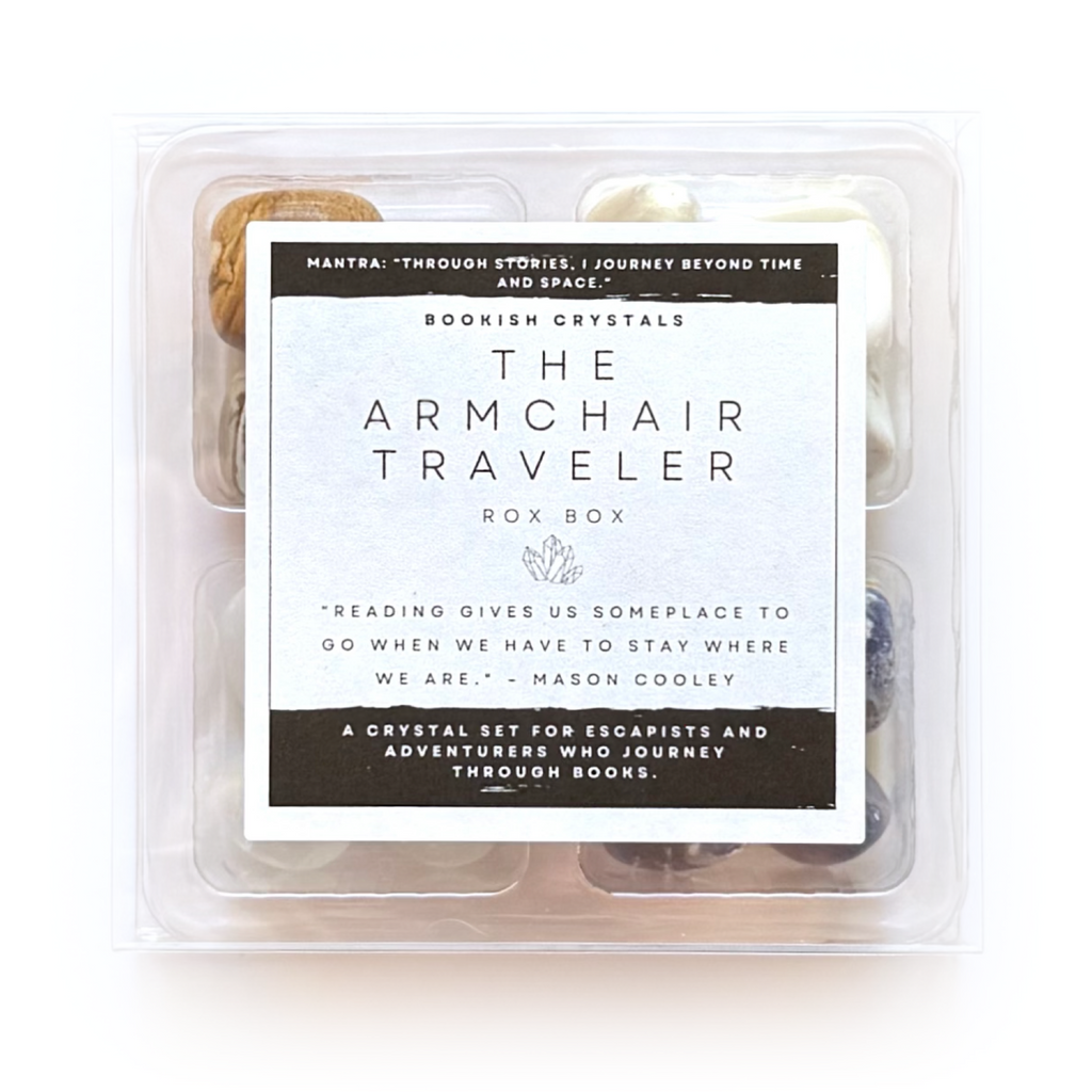 THE ARMCHAIR TRAVELER - Bookish Crystals Rox Box Collection