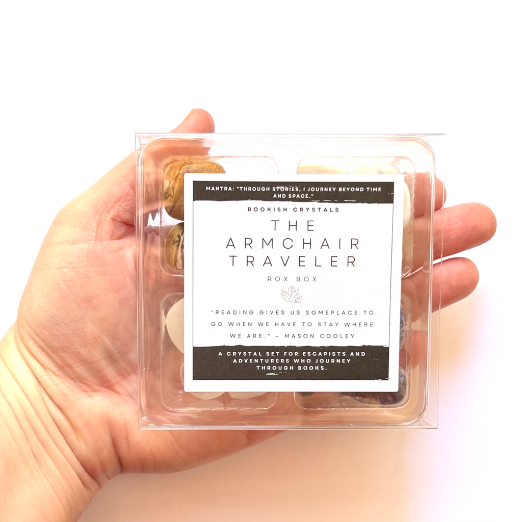 THE ARMCHAIR TRAVELER - Bookish Crystals Rox Box Collection