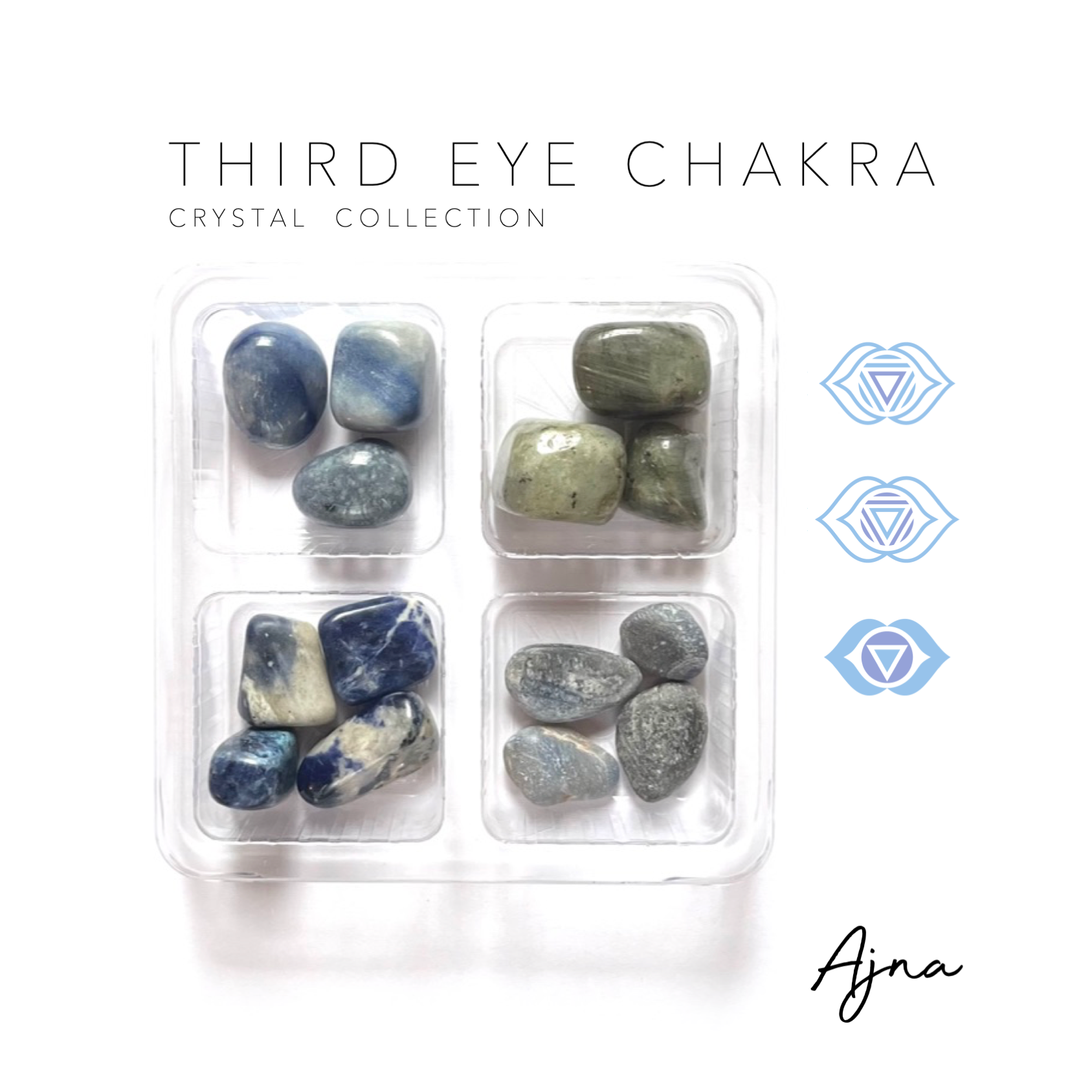 THIRD EYE CHAKRA  ---  Rox Box -- crystal gift set