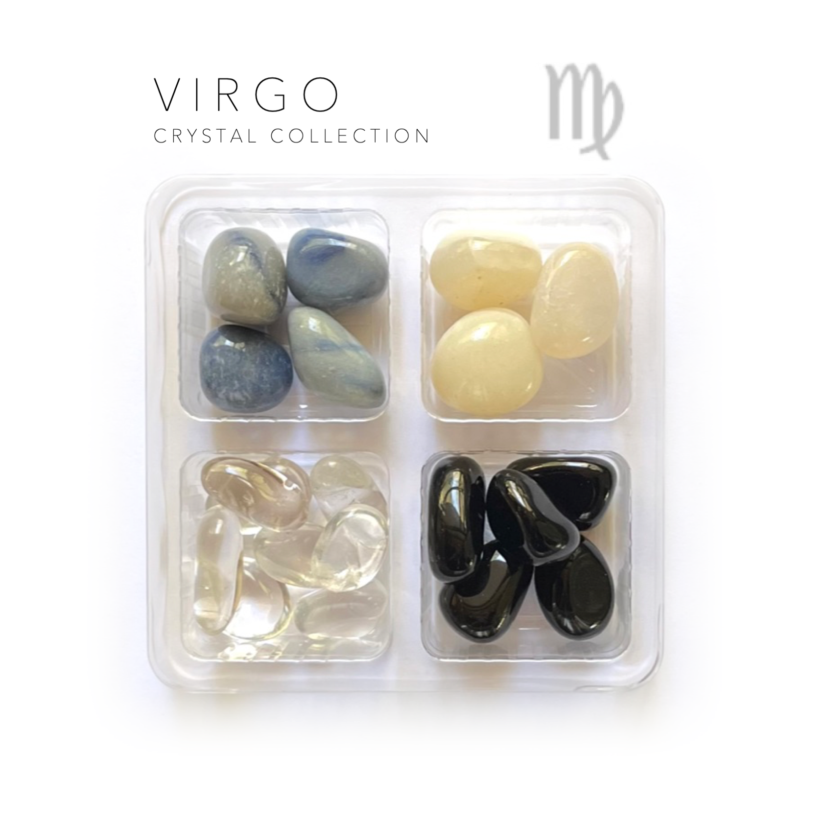 Virgo Zodiac - jumbo Crystals and Stones gift set