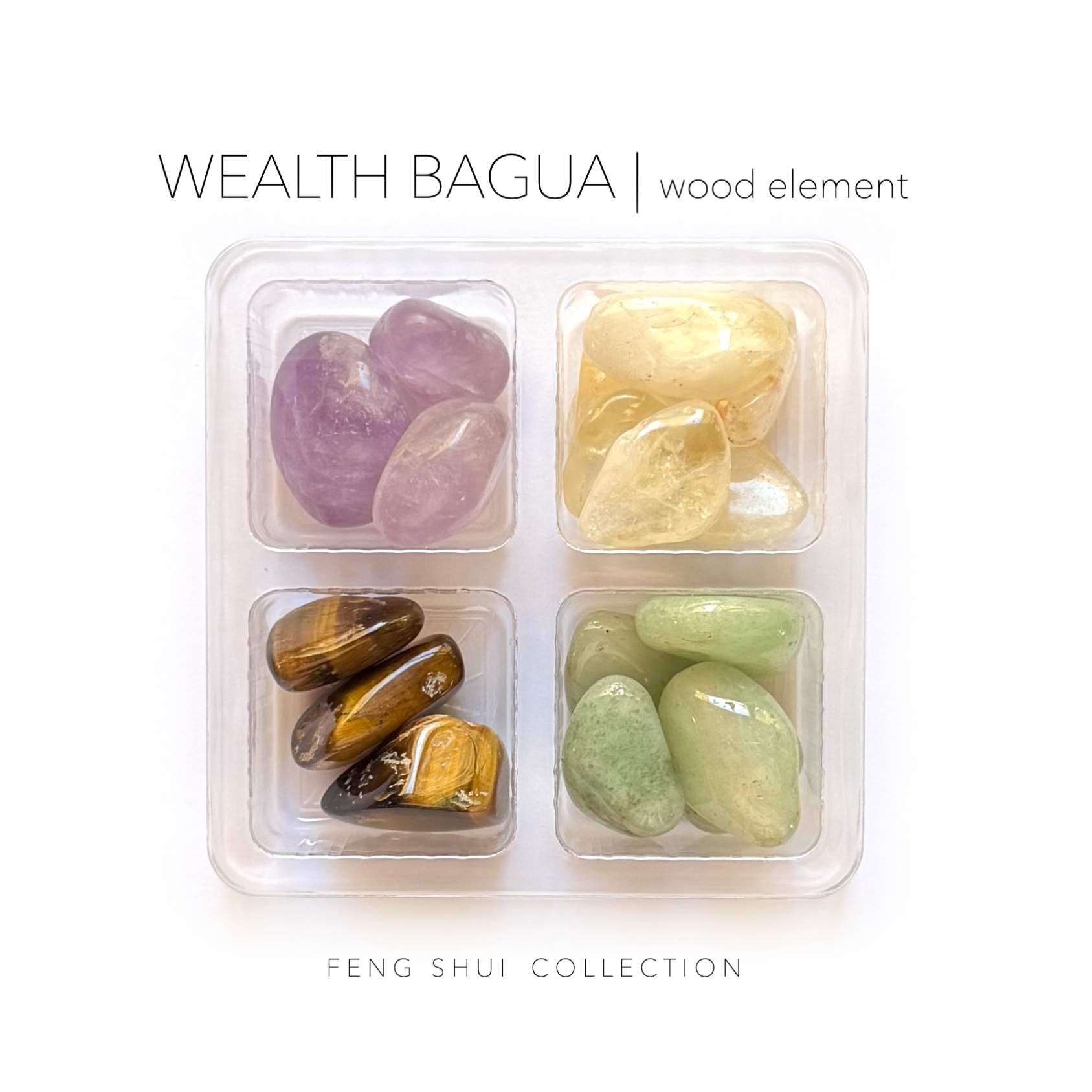 WEALTH BAGUA - Feng Shui Crystal Cures Collection - Rox Box - gemstone crystal set