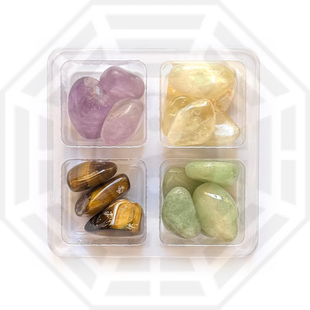 WEALTH BAGUA - Feng Shui Crystal Cures Collection - Rox Box - gemstone crystal set