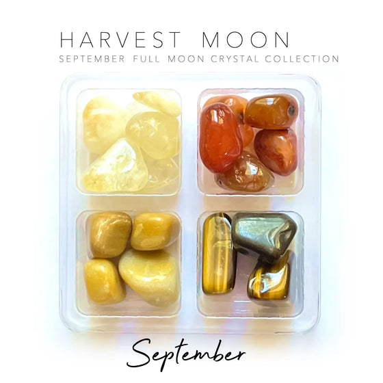 SEPTEMBER FULL MOON - HARVEST MOON Rox Box - crystal set