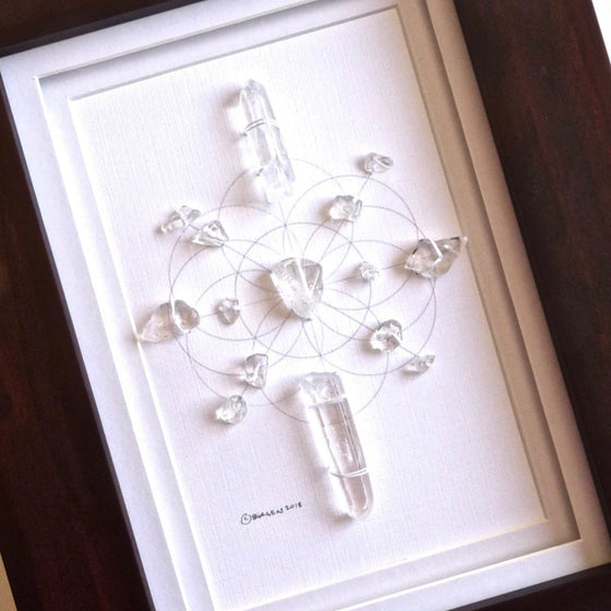 Mudra Framed Crystal Art — Conscious Creation Co., Shop Framed Crystal  Grids, Sacred Space Design