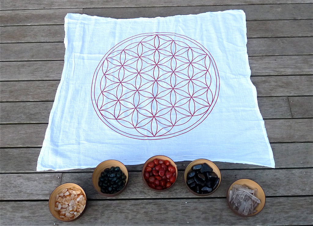 X-Large FLOWER OF LIFE -- Crystal Grid Cloth