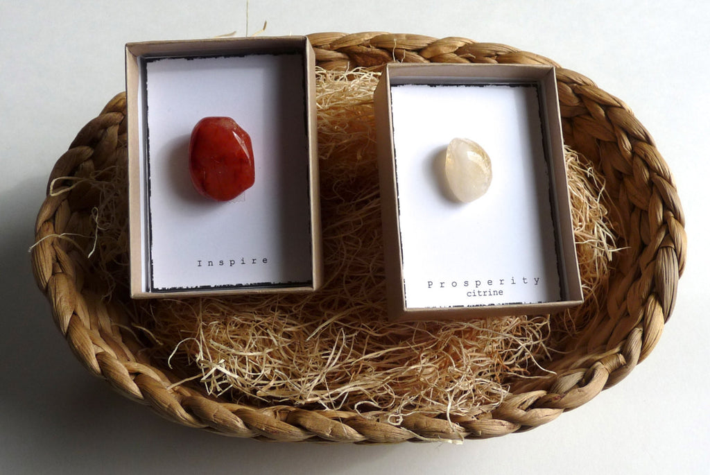 INTENTION STONE with gift box -- Set of 2 boxes