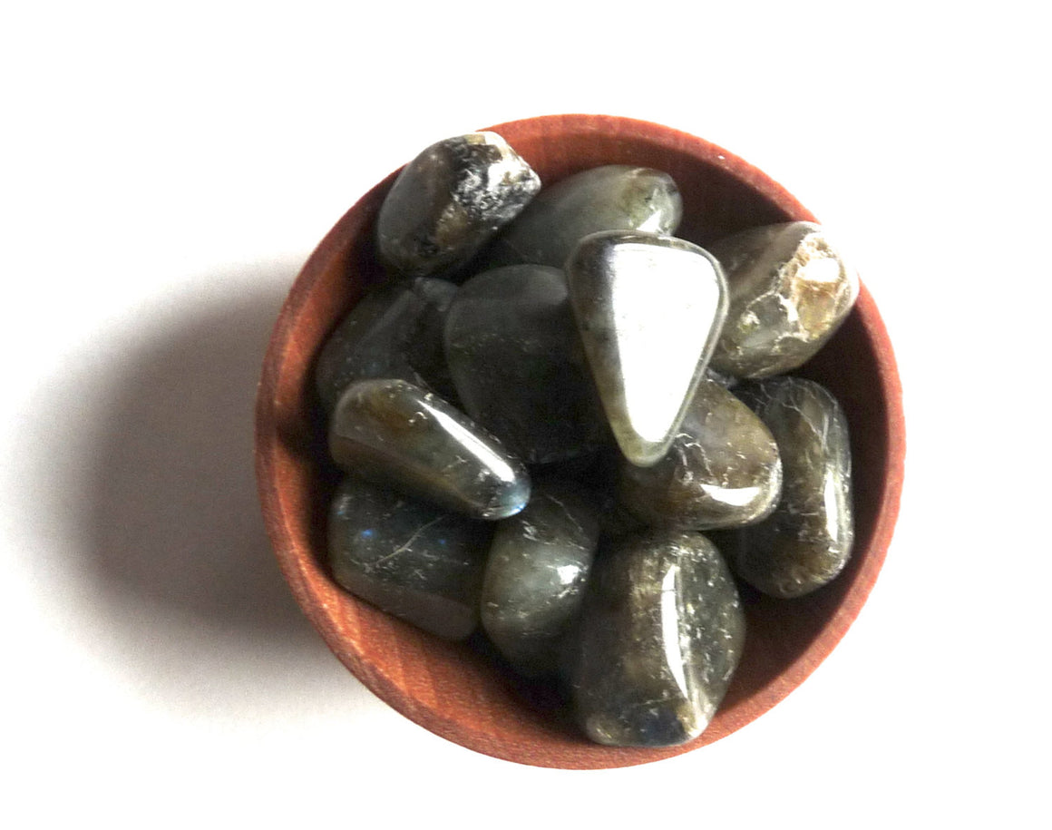 LABRADORITE --- tumbled stones