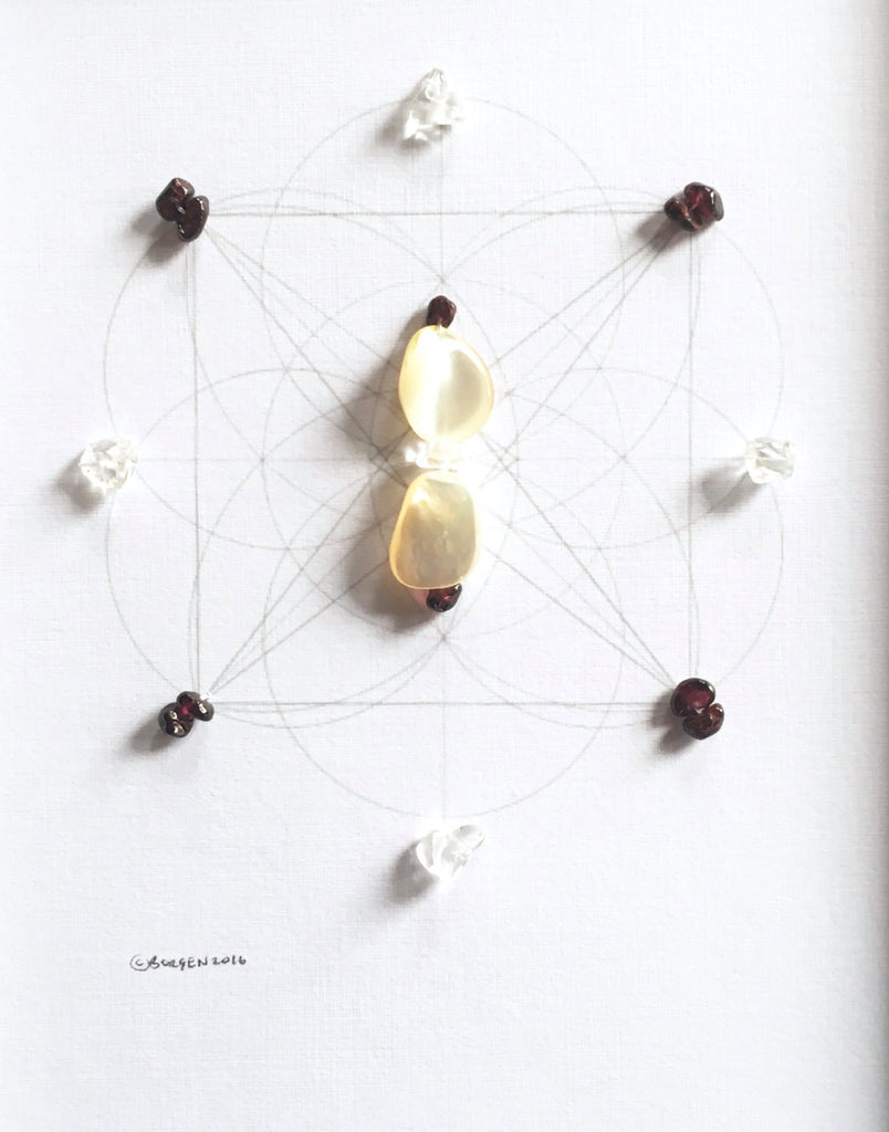 Prosperity & Protection Crystal Art — Conscious Creation Co., Shop Framed  Crystal Grids, Sacred Space Design