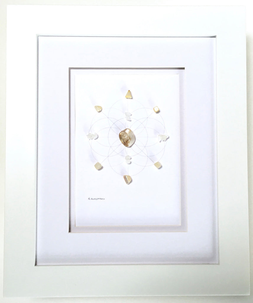UNION OF SOULS  -- framed crystal grid